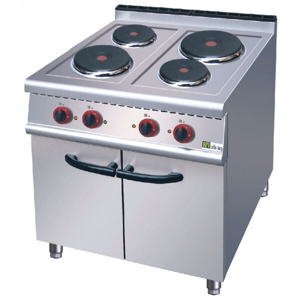 Fourneau sur placard 4 brûleurs (2x2 kw 2x2 6 kw) série 700 - afi collin lucy -  - inox 700x700x850mm