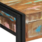 vidaXL Table console Multicolore 90 x 33 x 75 cm Bois Recyclé Solide