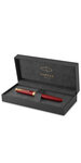 PARKER Sonnet Stylo roller  laque rouge  Recharge noire pointe fine  Coffret cadeau