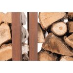 RedFire Abri de stockage du bois de chauffage Hodr Rouillé 88519
