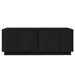 vidaXL Table basse Noir 110x50x40 cm Bois massif de pin