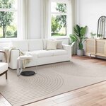 vidaXL Tapis de surface HUARTE Crème 340 x 240 cm Polyester