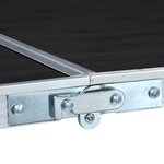 vidaXL Table pliable de camping Gris Aluminium 240x60 cm