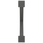 vidaXL Pieds de table à manger en forme de X 3 pièces Anthracite 90 x (72-73) cm Acier