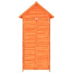vidaXL Abri à outils de jardin marron 89x52 5x175 cm bois massif pin