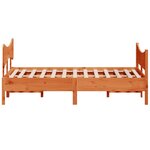 vidaXL Cadre de lit sans matelas cire marron 150x200cm bois pin massif