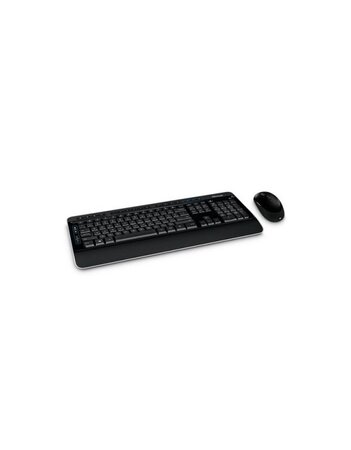 Pack clavier - souris sans fil microsoft wireless desktop 3050 (noir)