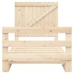vidaXL Cadre de lit sans matelas avec tête de lit 100x200 cm
