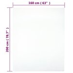 vidaXL Draps-housses Jersey 2 Pièces Blanc 160x200 cm Coton