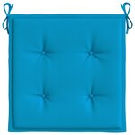 vidaXL Coussins de chaise de jardin 6 Pièces bleu 40x40x3 cm tissu oxford