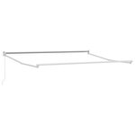 vidaXL Auvent Rétractable Beige 350 x 250 cm tissu