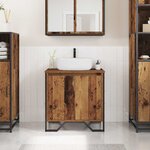 vidaXL Cabinet de Lavabo Bois Ancien 60 x 35 x 60 cm Bois d'ingénierie