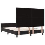 vidaXL Cadre de lit avec tête de lit Noir 140 x 190 cm Velours