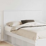 vidaXL Tête de lit avec tête de lit Blanc 150 cm Bois d'ingénierie