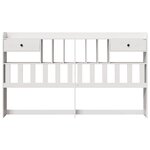 vidaXL Tête de lit avec rangement blanc 180 cm bois massif de pin