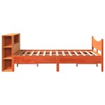 vidaXL Cadre de lit sans matelas cire marron 120x200cm bois pin massif