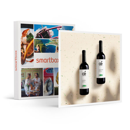 Box découverte de 2 bouteilles de vin rouge du languedoc et des côtes-du-rhône à recevoir chez soi - smartbox - coffret cadeau gastronomie