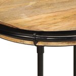 vidaXL Table d'appoint Ø55x60 cm bois de manguier massif