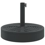 vidaXL Base de parasol pour mâts Ø38 / 48 mm 25 kg rond