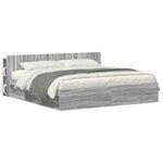 vidaXL Cabinet de Tête de Lit Sonoma gris Bois d'ingénierie