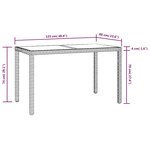 vidaXL Meubles à dîner de jardin et coussins 3 Pièces Poly rotin Beige