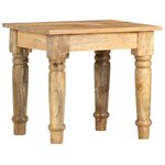 vidaXL Table d'appoint 43 x 43 x 40 cm Bois de manguier massif