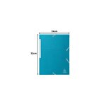 Chemises À Élastiques À Rabats Maxi Capacity Carte Enduite Teksto - A4 - Couleurs Assorties - X 24 - Exacompta