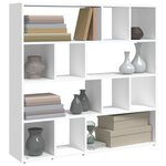 vidaXL Bibliothèque/Cloison de séparation Blanc 105x24x102 cm