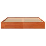vidaXL Cadre de lit sans matelas cire marron 150x200cm bois pin massif