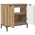 vidaXL Ensemble de mobilier de salle de bain 2 Pièces Chêne artisanal