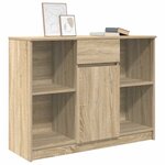 vidaXL Buffet avec tiroir chêne sonoma 101x35x76 cm bois d'ingénierie