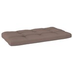 vidaXL Canapé d'angle palette de jardin noir bois de pin imprégné