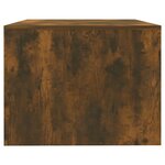 vidaXL Table basse chêne fumé 102x55x42 cm bois d'ingénierie