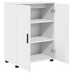 vidaXL Cabinet de salle de bain avec stockage Blanc 60 x 35 x 80 cm