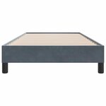 vidaXL Cadre de lit sans matelas gris foncé 90x210 cm velours