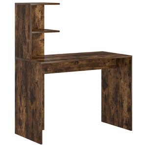 vidaXL Bureau Chêne fumé 102 x 50 x 124 cm Bois d'ingénierie