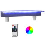 vidaXL Déversoir pour cascade avec LED RVB Acrylique 60 cm