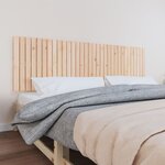 vidaXL Tête de lit murale 204x3x60 cm Bois massif de pin