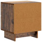 vidaXL Cabinet de chevet avec tiroir Bois ancien 43 x 34 5 x 47 5 cm