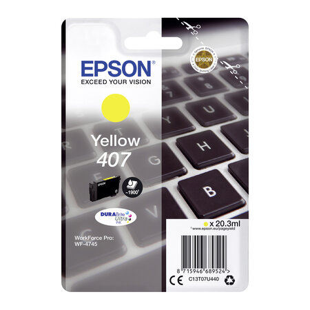 Epson EPSON 407 Cartouche d'Encre Jaune T07U440