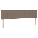 vidaXL Tête de lit à LED Taupe 180x5x78/88 cm Tissu