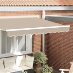 vidaXL Bande de auvent Beige 3.3 x 0.2 m Toile