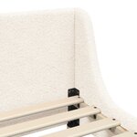 vidaXL Cadre de lit pour enfants avec tête de lit Crème 80 x 160 cm