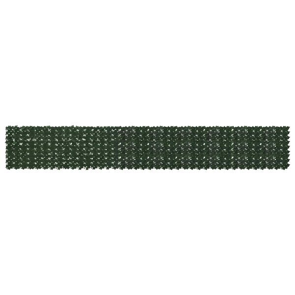 vidaXL Écran de balcon avec feuilles Vert foncé 500 x 75 cm