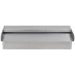 vidaXL Lame d'eau rectangulaire 30 cm Acier inoxydable pour piscine