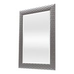 Miroir mural ocre rectangulaire 84 x 64 cm argenté 03_0007932