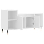 vidaXL Meuble TV Blanc 100x35x55 cm Bois d'ingénierie