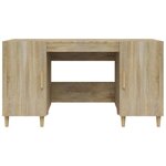 vidaXL Bureau Chêne sonoma 140x50x75 cm Bois d'ingénierie