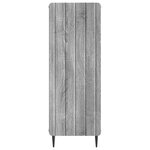 vidaXL Buffet Sonoma gris 34 5 x 33 x 92 cm Bois d'ingénierie
