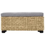 vidaXL Ensemble de banc lot de 2 Jacinthe d'eau Gris